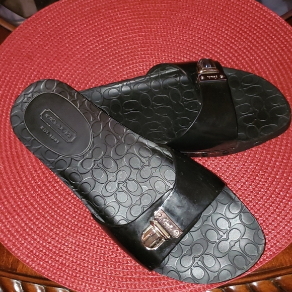New Coach Cybel Jelly Signature C Embossed Sandal - Picture 13 of 14
